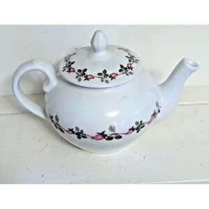 Vintage French Apilco Teapot Rosebud Design Chamart Exclusive
